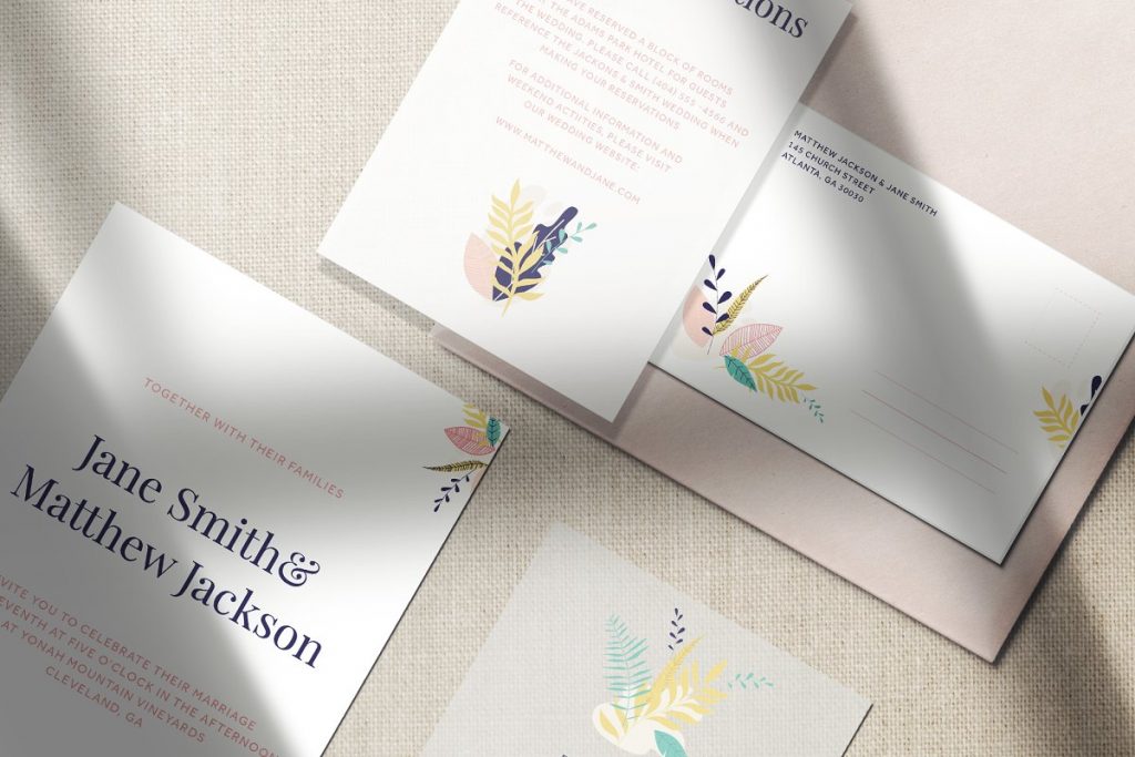 30 Elegant Wedding Invitation PSD Templates