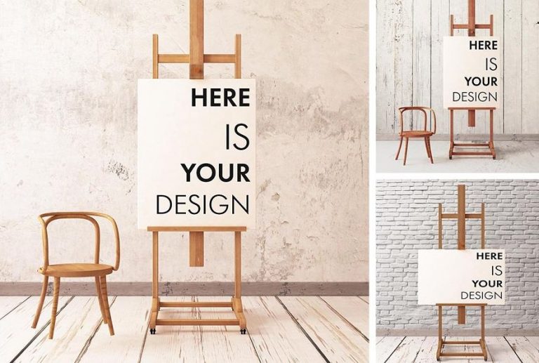 Easel Mockup Templates Artistic Way To Show Your Artwork