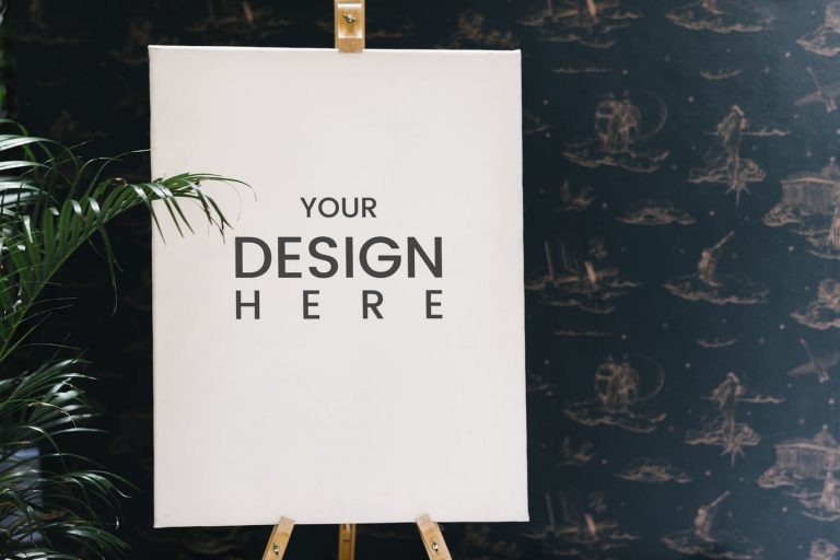 Easel Mockup Templates Artistic Way To Show Your Artwork