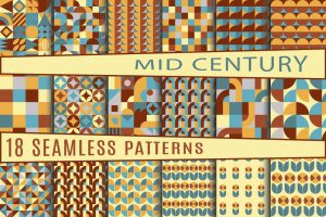 Patterns For Mid Century Retro Designs Decolore