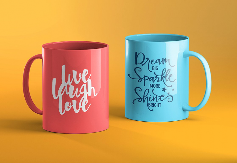 60+ Realistic Coffee Cup / Mug PSD Mockup Templates - Decolore.Net