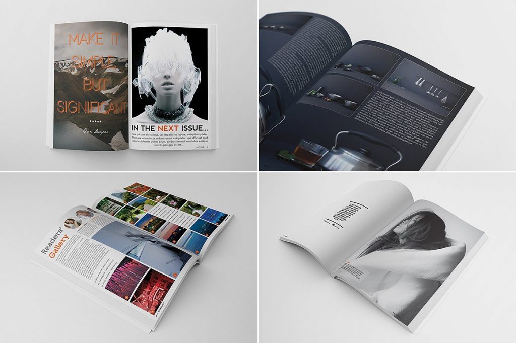 40+ Creative Magazine PSD Mockups & Templates