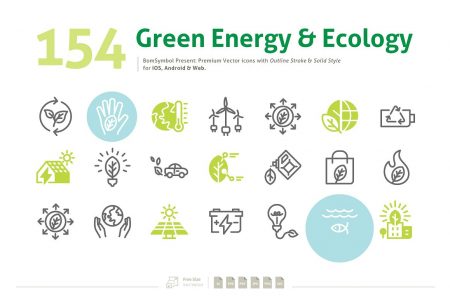 40+ Green Environment & Eco-friendly Icons