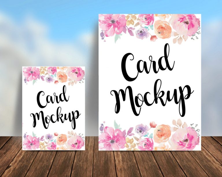 35+ Awesome Postcard PSD Mockup Templates