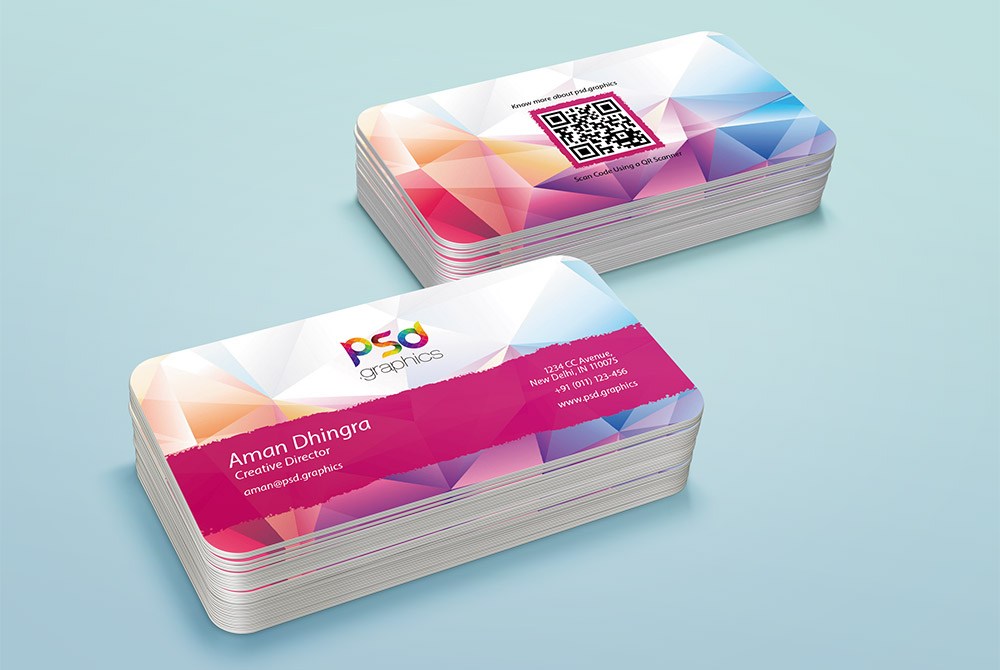 Download 30 Handpicked Rounded Corner Business Cards Decolore Net PSD Mockup Templates