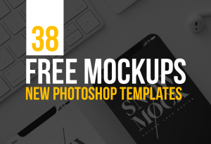 38 New Free Photoshop PSD Mockup Templates