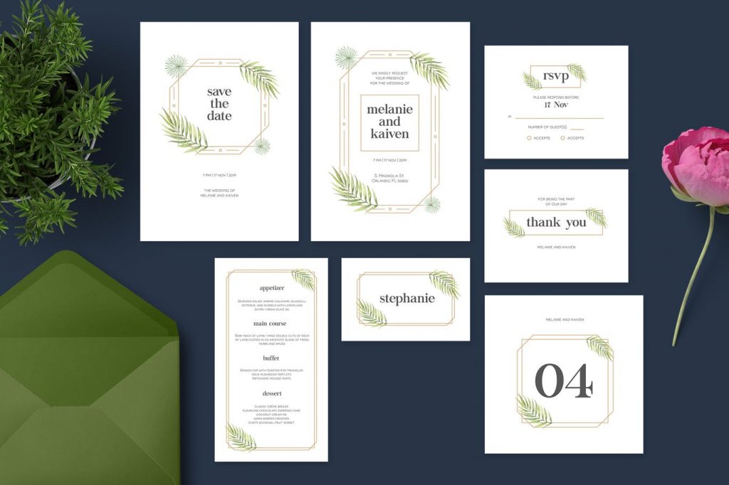 30+ Elegant Wedding Invitation PSD Templates