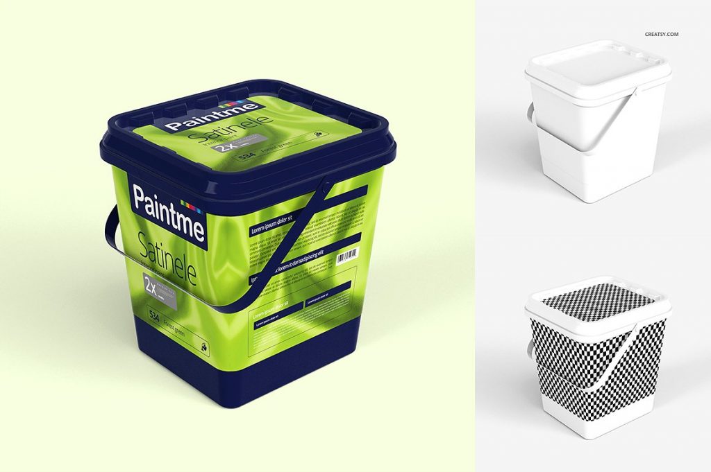 10+ Paint Bucket / Can Packaging Mockups