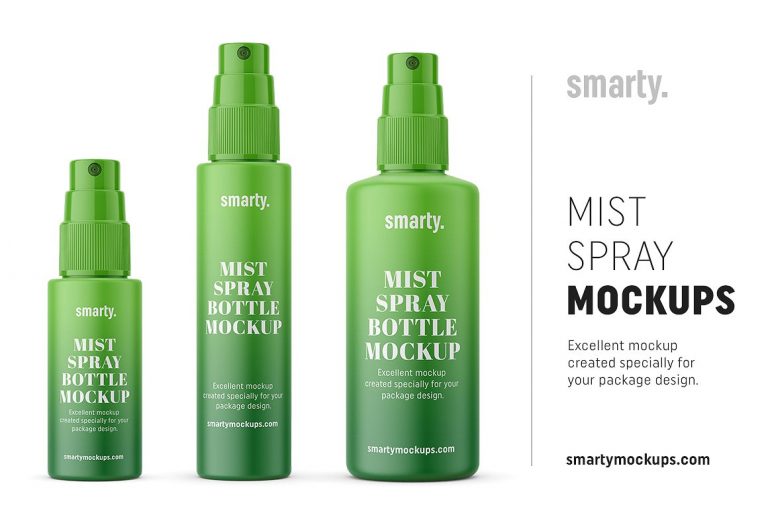 Download 25+ Best Cosmetic Spray Bottle Mockup Templates | Decolore.Net