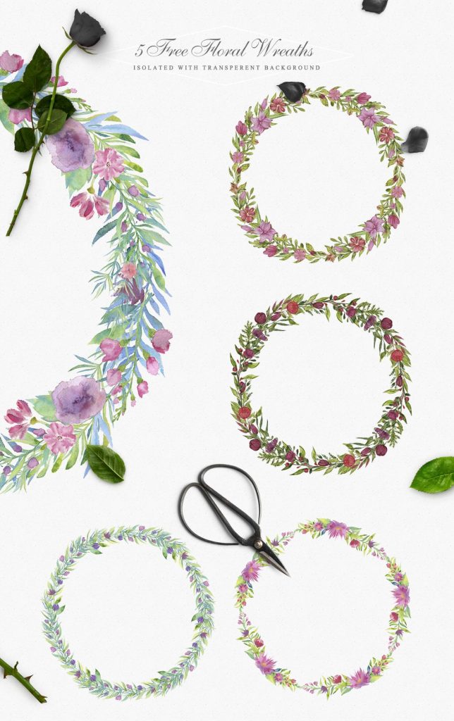 5 Free Breathtaking And Unique Floral Wreaths