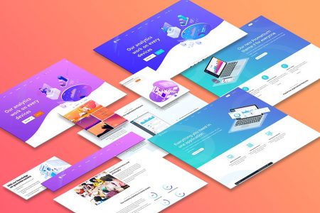 30+ Perspective Website Design PSD Mockups