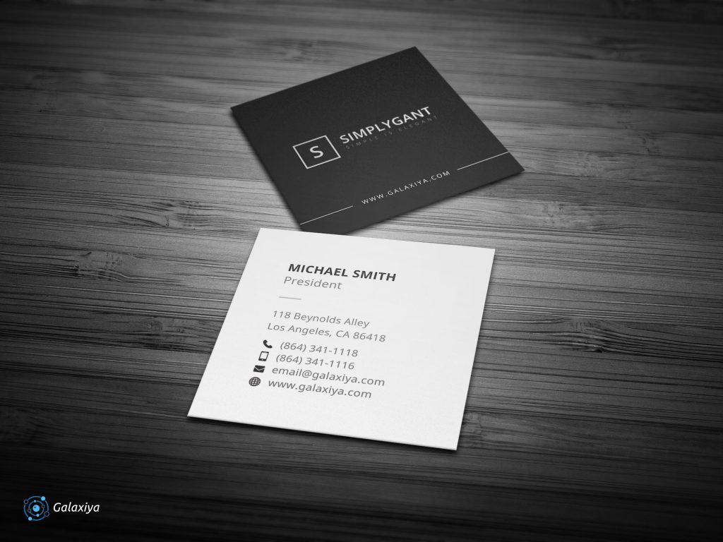 20+ Creative Square Business Cards You'll Want to Own