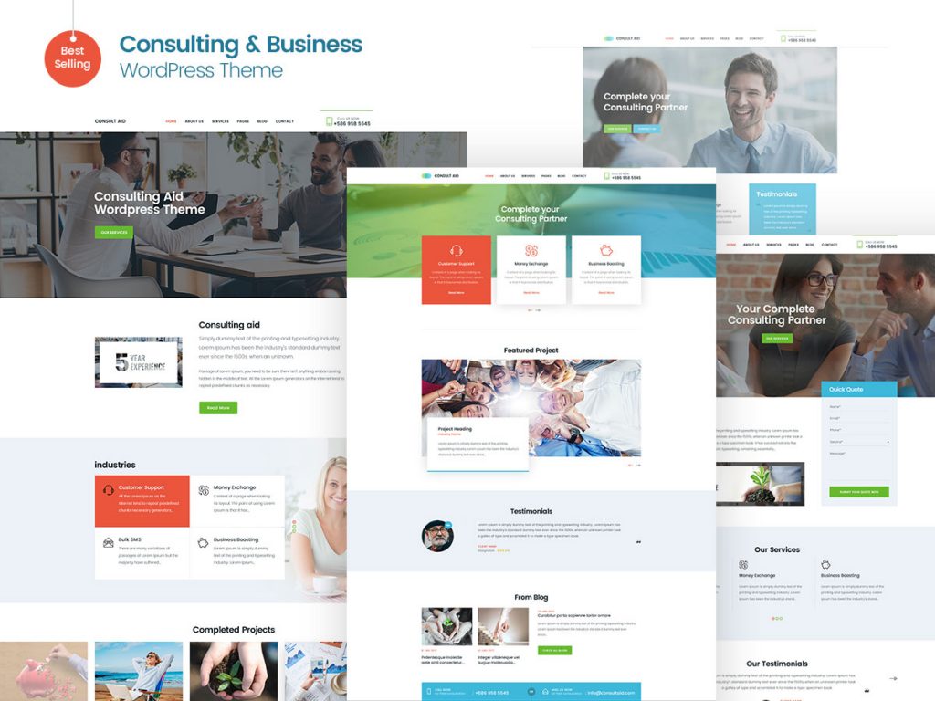 20+ Responsive Business Consulting WordPress Themes - Decolore