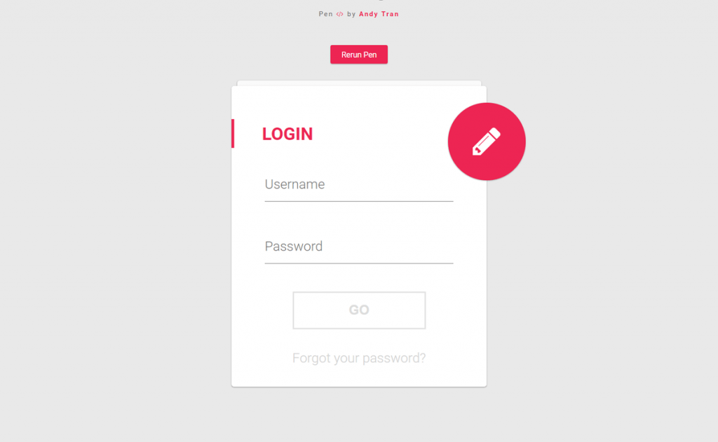 30 Modern Free Login Forms Built with CSS & HTML5