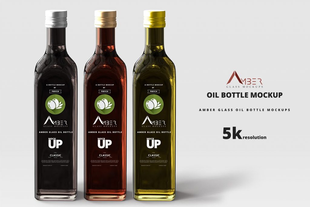 20+ Olive Oil Bottle / Packaging Mockups