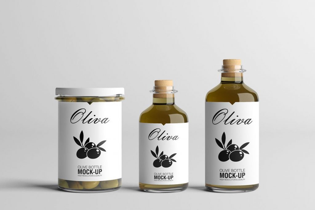 20+ Olive Oil Bottle / Packaging Mockups