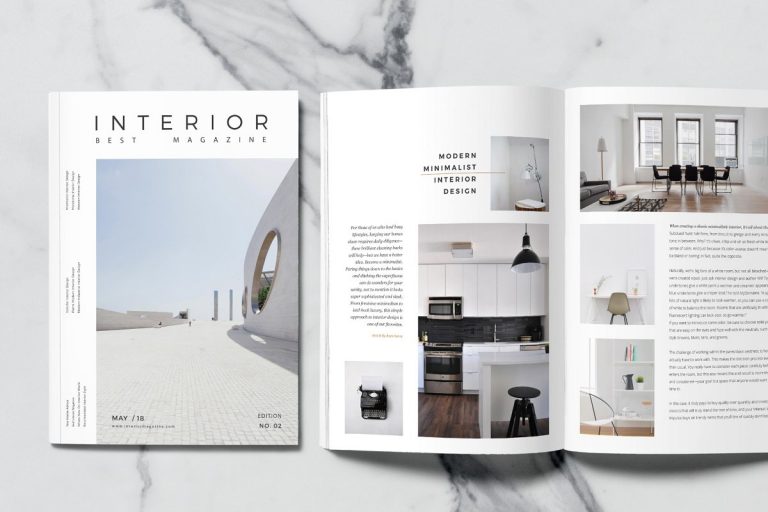 30+ Clean Interior / Furniture Catalog Templates for Your Business