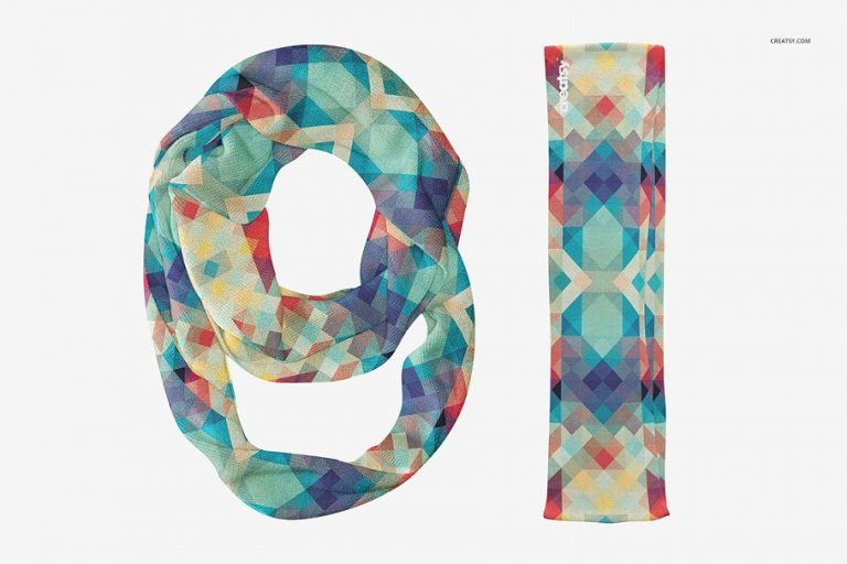 Download 30+ Amazing Scarf Editable PSD Mockup Templates | Decolore.Net