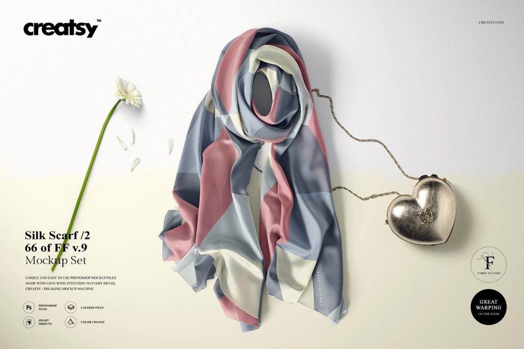 Download 30+ Amazing Scarf Editable PSD Mockup Templates | Decolore.Net