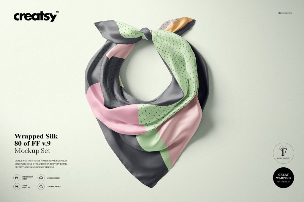 Download 30+ Amazing Scarf Editable PSD Mockup Templates | Decolore.Net