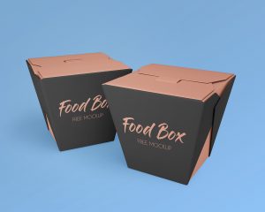 15+ Noodles Box / Cup Packaging PSD Mockup Templates