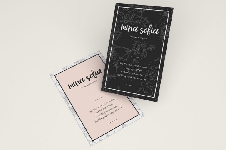 30+ Vertical Business Card Mockups for Your Presentation