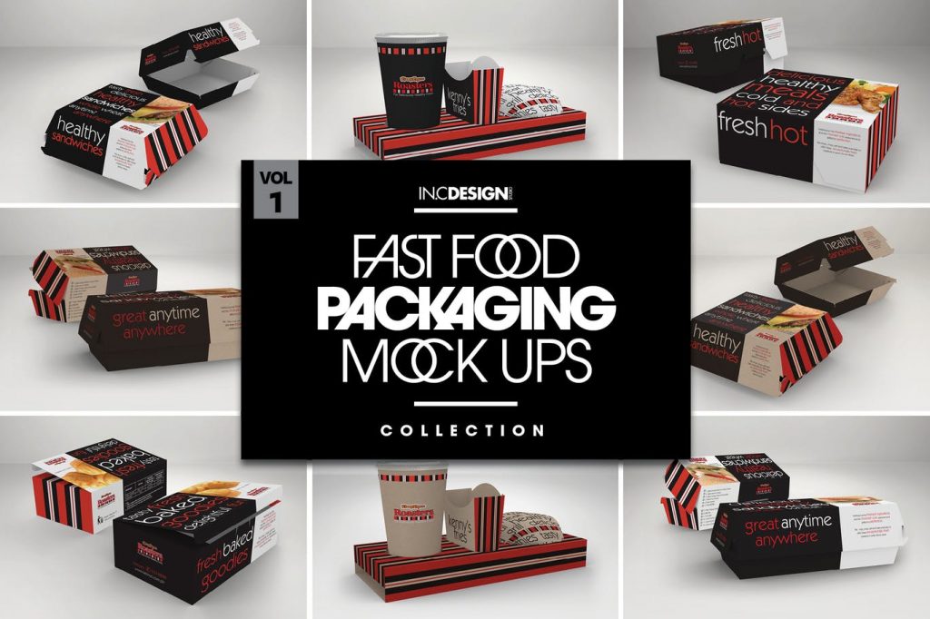 Download 15+ Burger Box Packaging PSD Mockup Templates | Decolore.Net