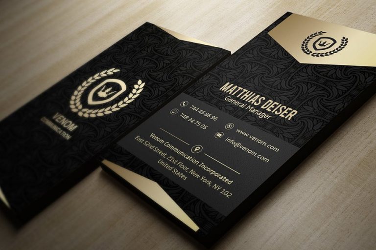 30+ Incredible Black and Gold Business Card Templates