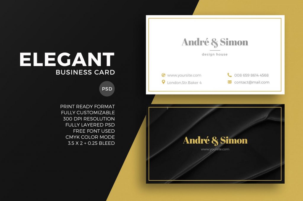 30+ Incredible Black and Gold Business Card Templates