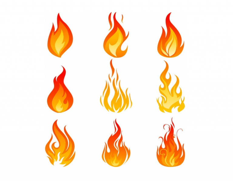 15+ Outstanding Fire Flame Vector Icons