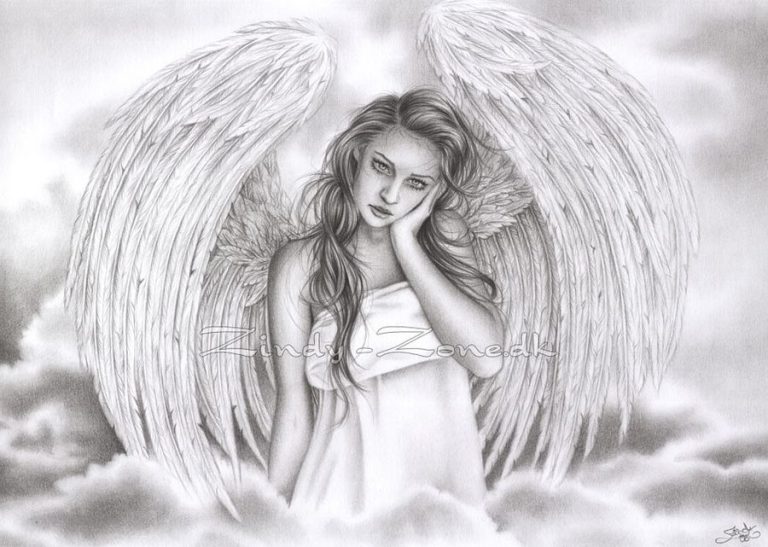 Impressive Angel Drawings Collection for Memorable Inspiration