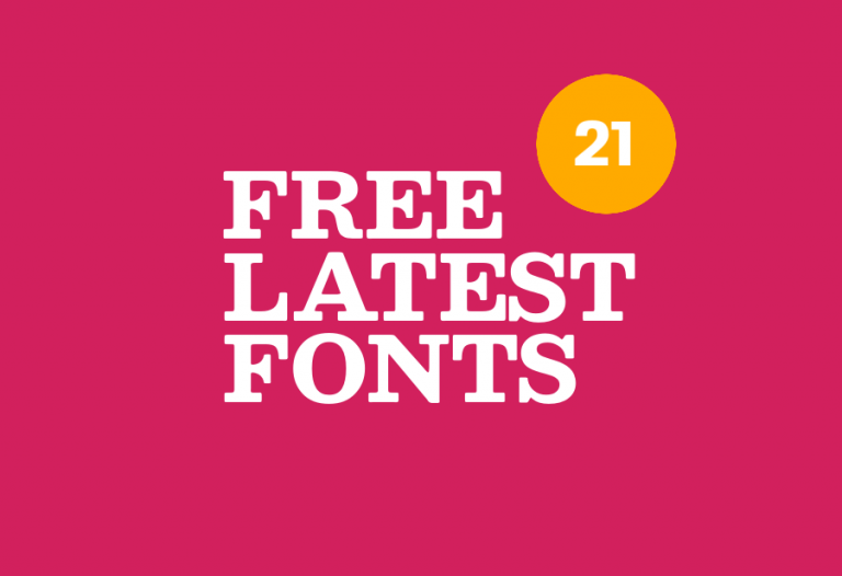 21 Latest Free Fonts for Cool Typography Project | Decolore.Net