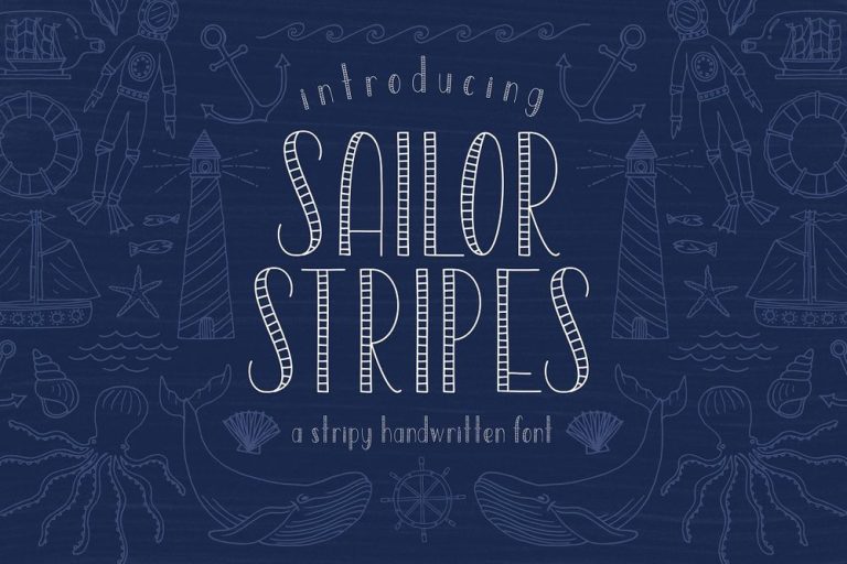 30+ Amazing Nautical Fonts for Special Design Projects