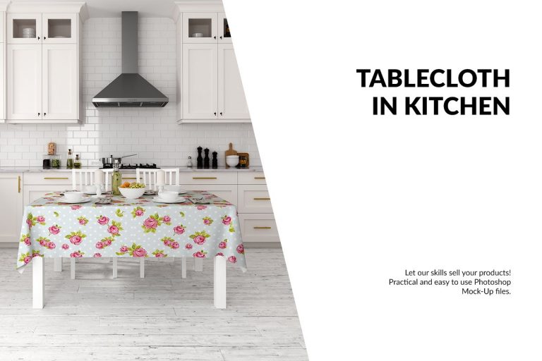 Download 40+ Brilliant Tablecloth Mockup PSD Templates | Decolore.Net