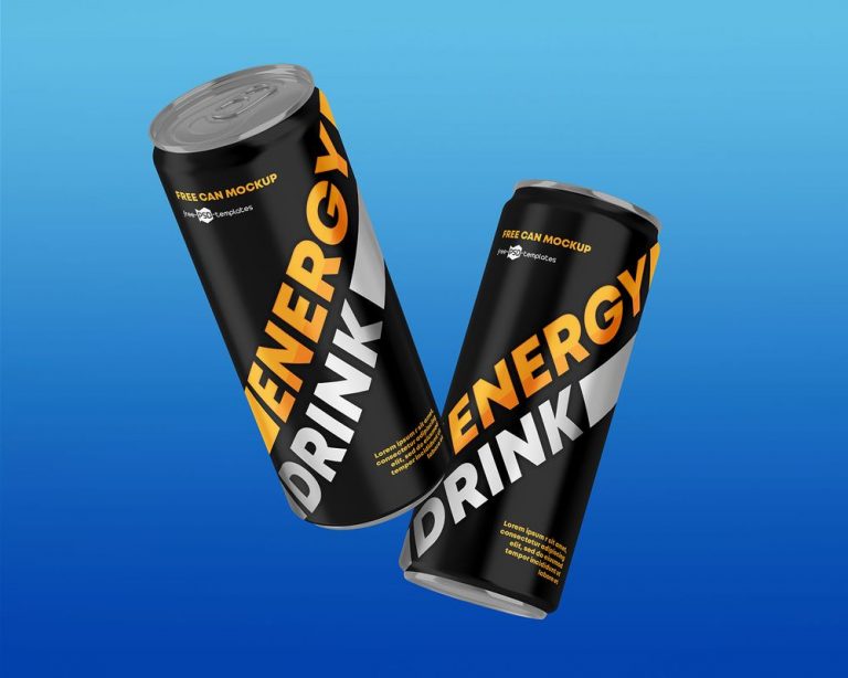 Download 45+ Powerful Energy Drink Can Mockup Templates | Decolore.Net