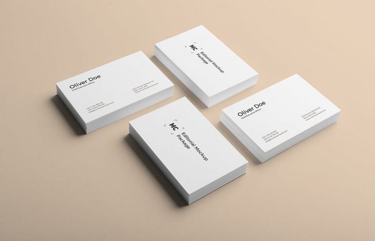 100+ Free Business Card Mockups