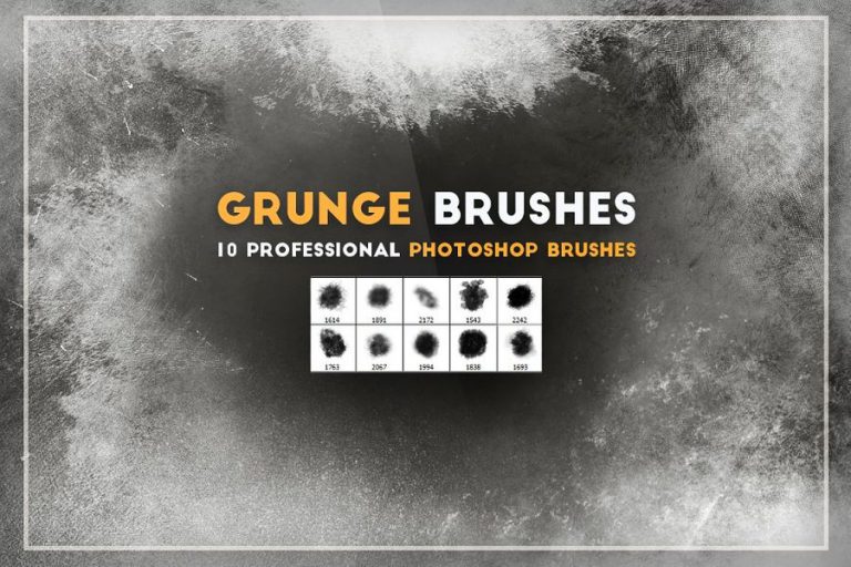 25+ Grunge and Distressed Photoshop Brush Sets