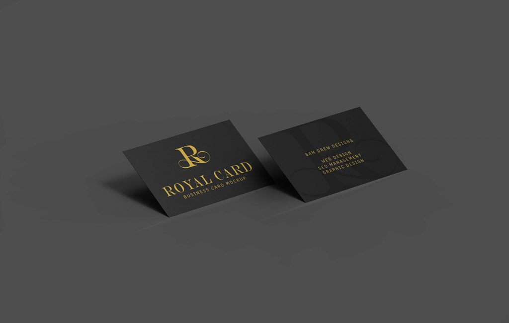 25+ Black & Gold Business Card Mockup Templates