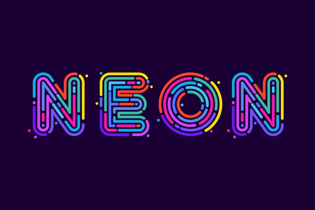 30+ Neon Fonts to Electrify Your Designs