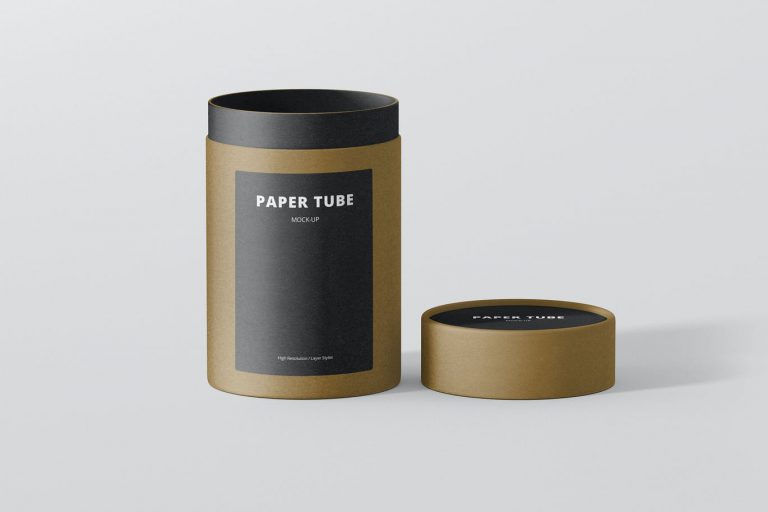 40+ Magnificent Paper Tube PSD Mockup Templates