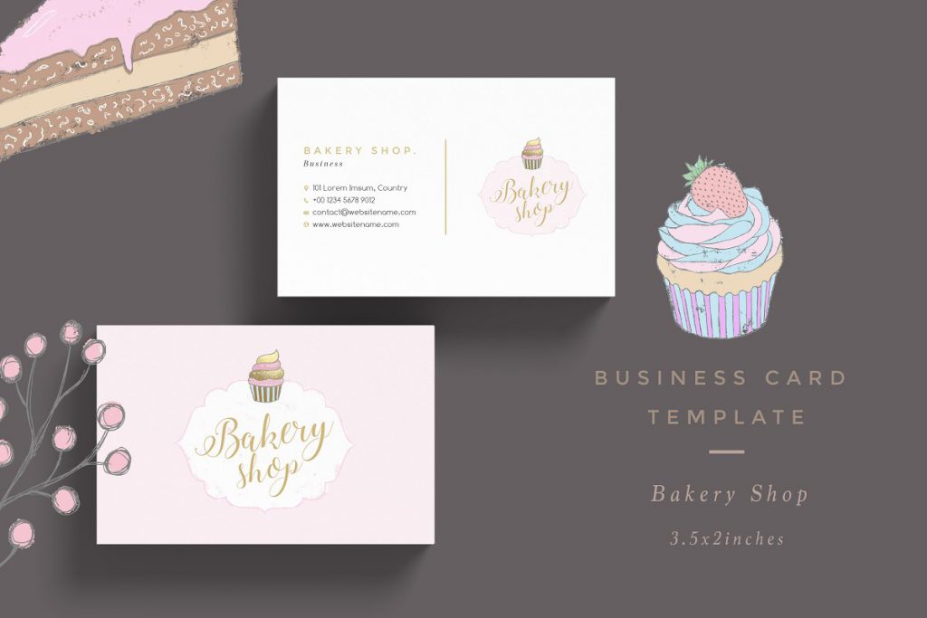 30+ Gorgeous Bakery Business Card Templates