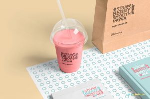 Download 20+ Yummy Smoothie Cup PSD Mockup Templates | Decolore.Net