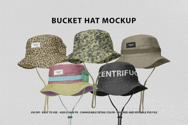 Download 20+ Bucket Hat Mockup Templates / Fully Editable ...