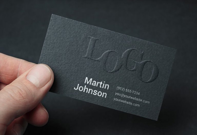 30+ Catchy Embossed Business Card Mockup Templates - Decolore.Net