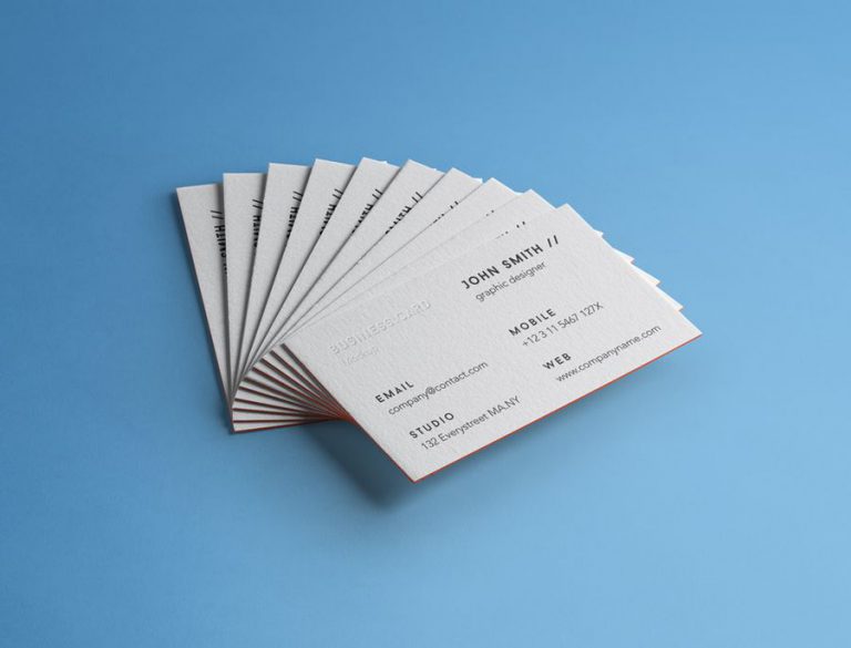 Download 30+ Catchy Embossed Business Card Mockup Templates | Decolore.Net