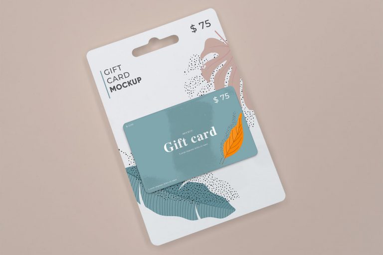 30+ Fascinating Gift Card PSD Mockup Templates - Decolore