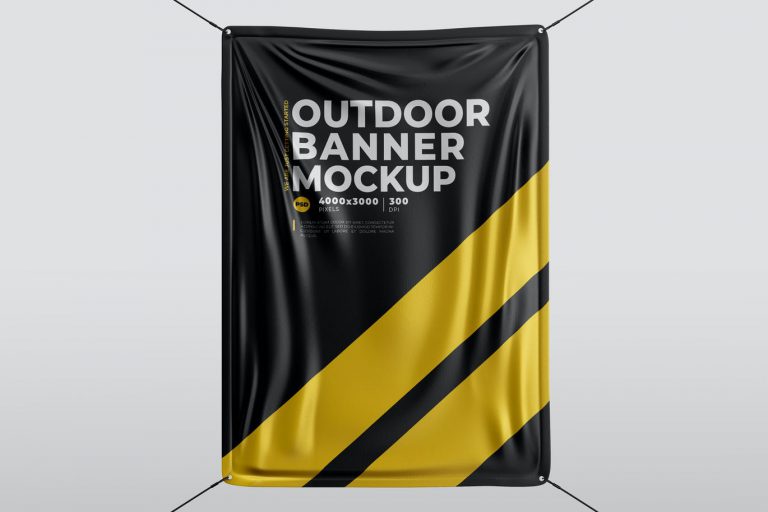 20+ Gorgeous Hanging Banner Mockup Templates - Decolore