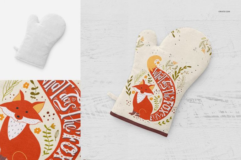 Download 10+ Genuine Oven Mitt PSD Mockup Templates | Decolore.Net