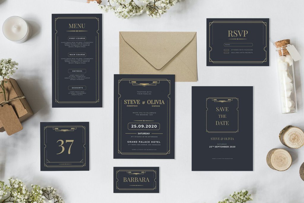 10 Wedding Color Schemes and Styles for Invitations - Decolore.Net