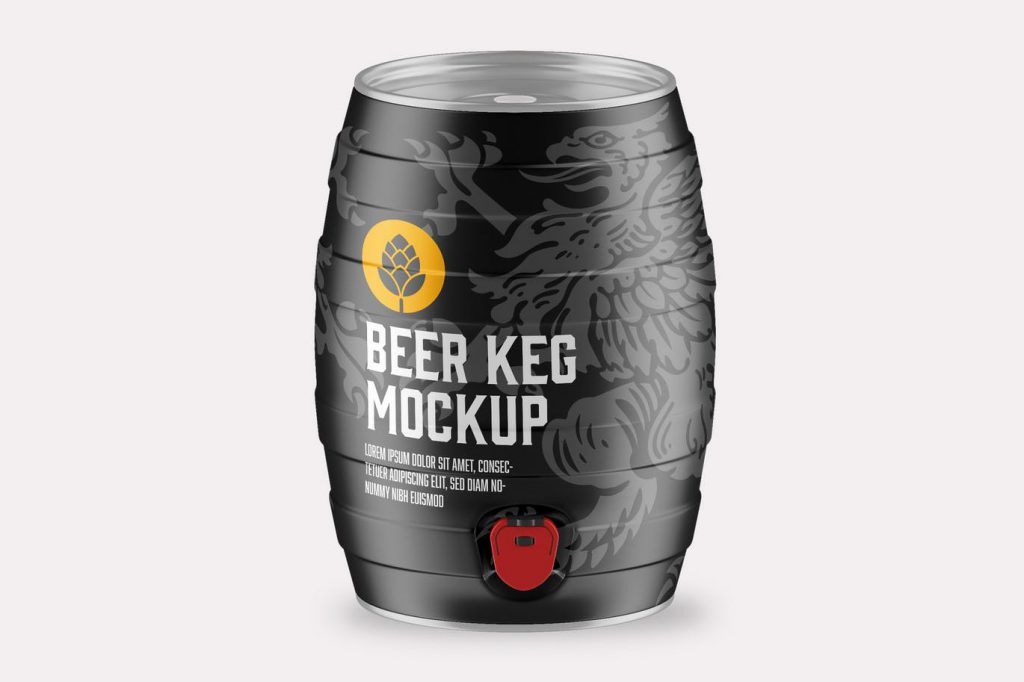 20+ Outstanding Beer Keg Mockup Templates - Decolore